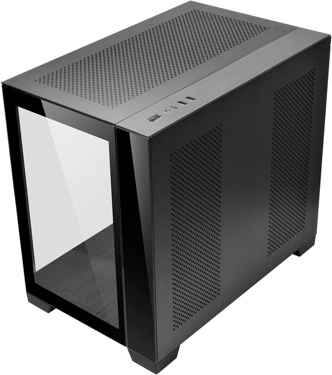 Lian Li O11 Dynamic Mini, Midi-Tower, gehärtetes Glas, Schwarz, Schwarz