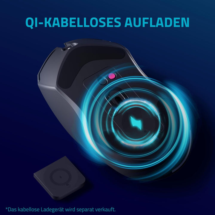 Rapoo V20PRO kabellose 2,4 GHz High-Performance Gaming-Maus mit 26000 DPI optischem Sensor, 50 G Bes