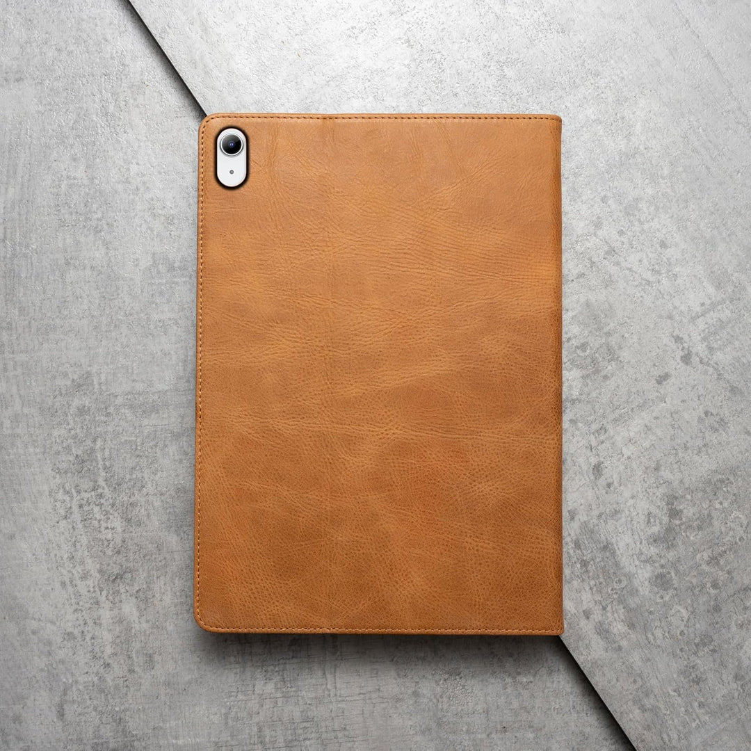 Porter Riley - Lederhülle für iPad 10. Generation (10.9") Ausgabe 2022. Premium Echtleder Standhülle