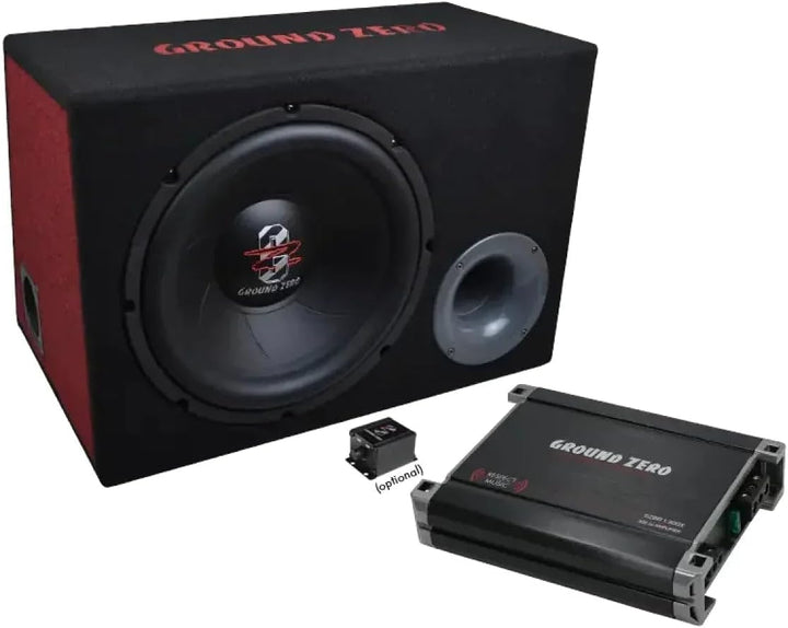 Ground Zero GZ BASS KIT 12.300X | 2-Kanal Endstufe + Subwoofer Box Komplettset