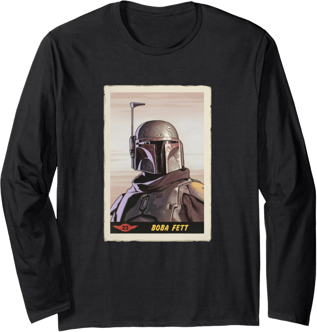 Star Wars: The Mandalorian Boba Fett Bounty Trading Card Langarmshirt