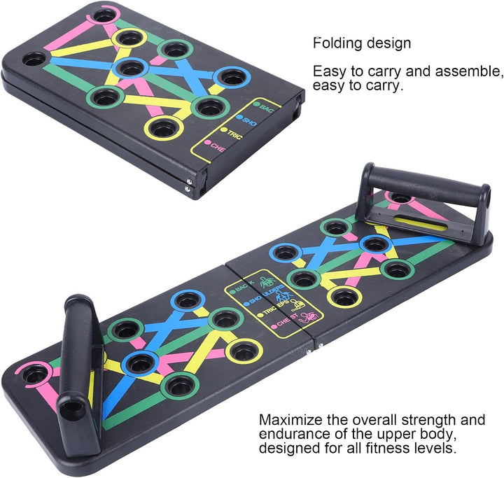 Ejoyous Push Up Rack Board, Liegestütze Brett Faltbares Multifunktions Heimtrainings Fitnessgerät Li