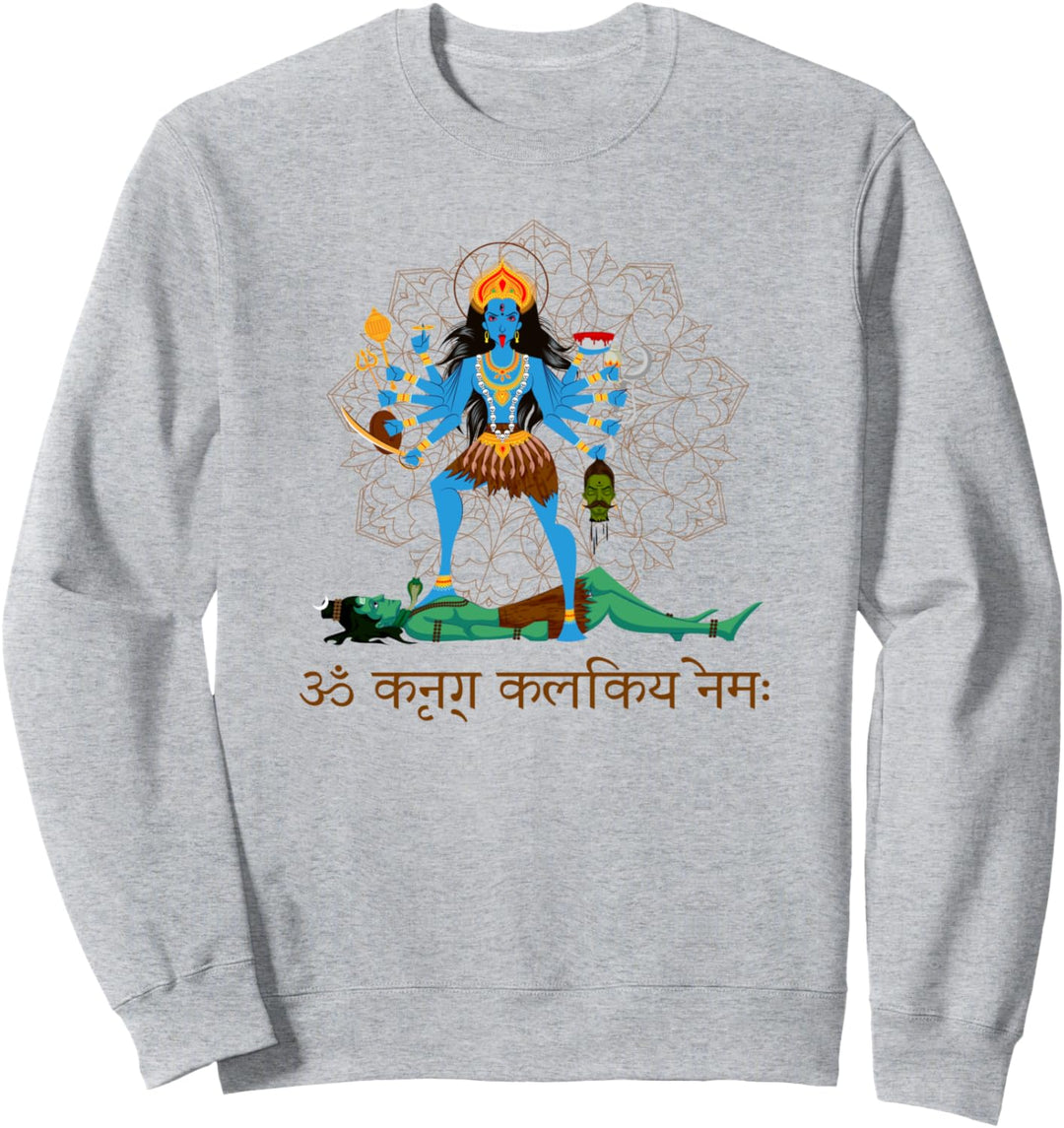 Göttin Kali T-Shirt mit Sanskrit-Mantra Sweatshirt