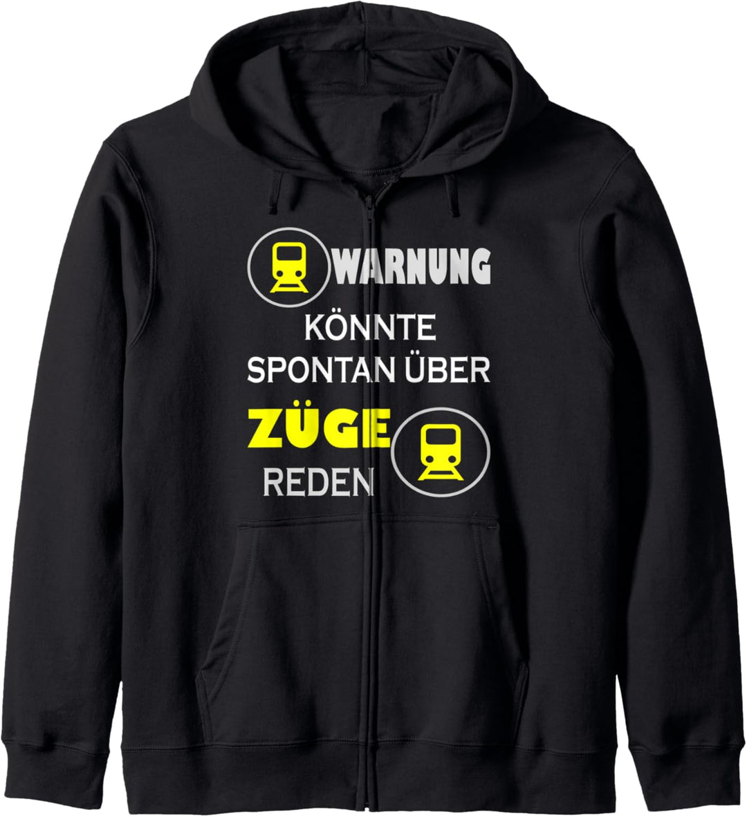 Eisenbahn Zug Dampfzug Lokomotive Lustig Kapuzenjacke