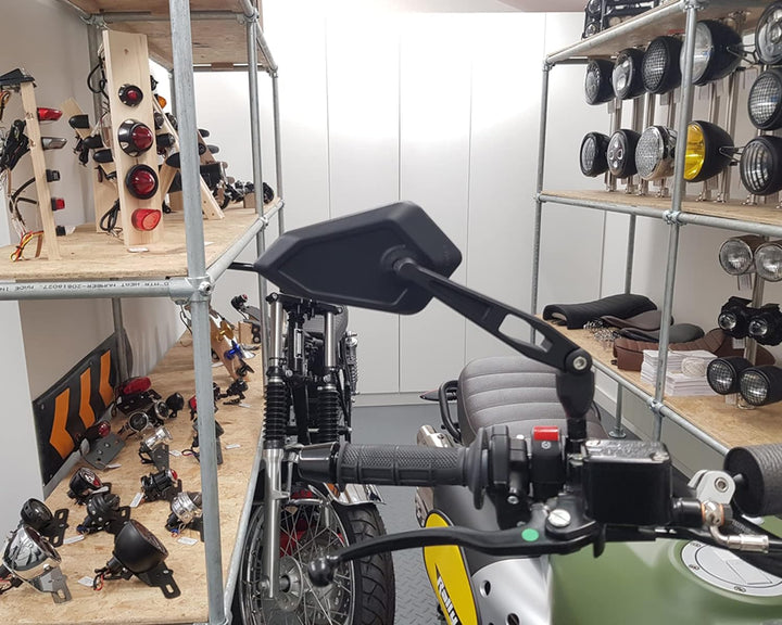 Motorrad Seitenspiegel - Hervorragende Qualität E-Geprüft Ideal Für Naked & Supermoto