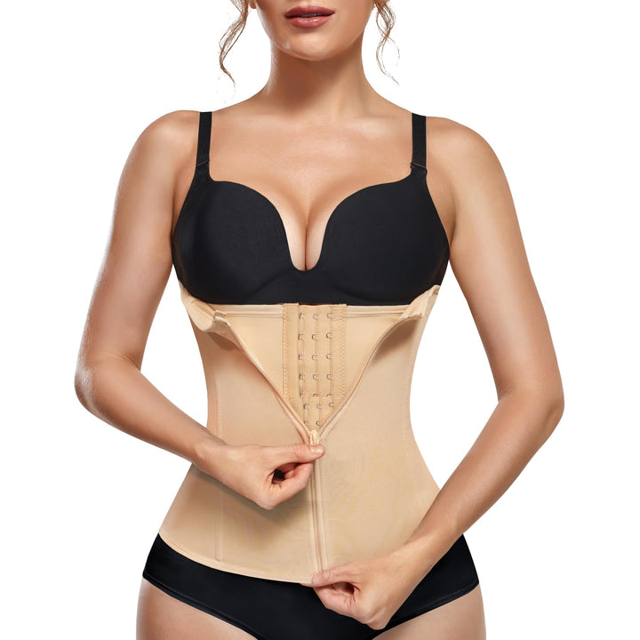 KUMAYES Korsett Damen Waist Trainer Cincher Korsage Taillenformer Bauchweggürtel Corsage Shapewear D