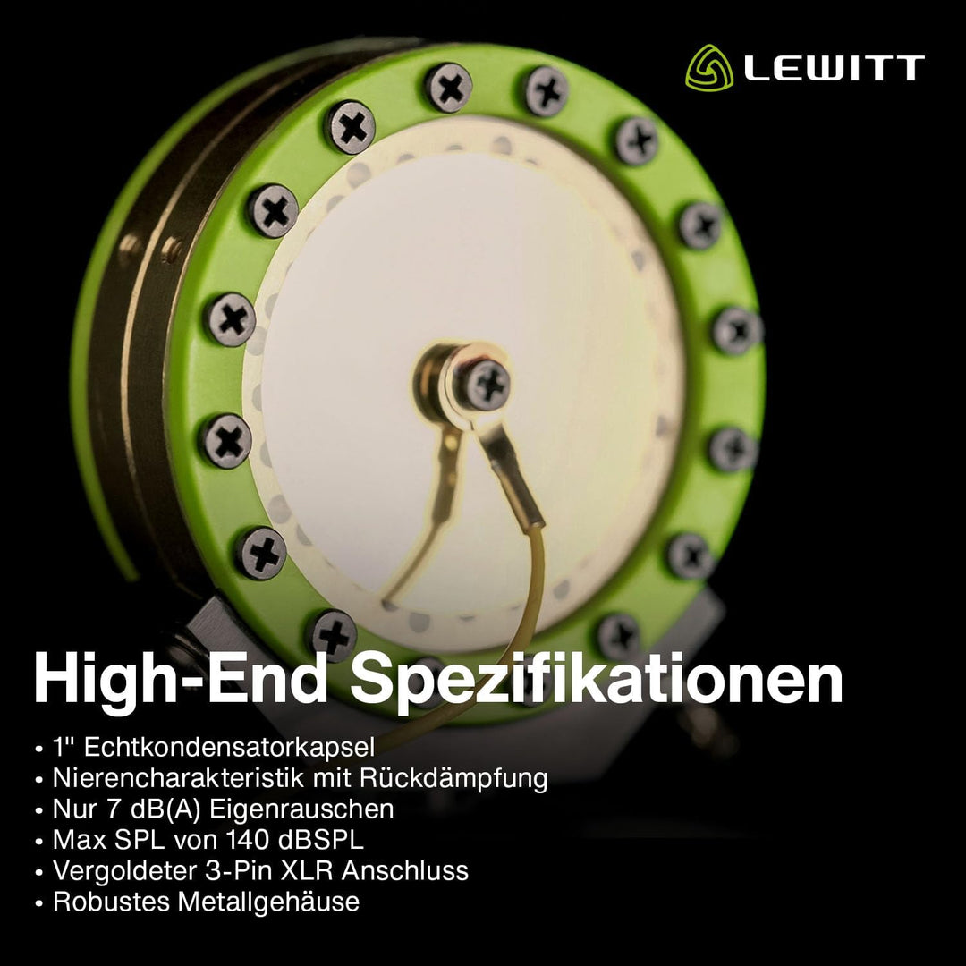 LCT 440 Pure - XLR-Kondensatormikrofon mit 1" Kapsel - Ideal für Gesang, Instrumente, Podcasting & S
