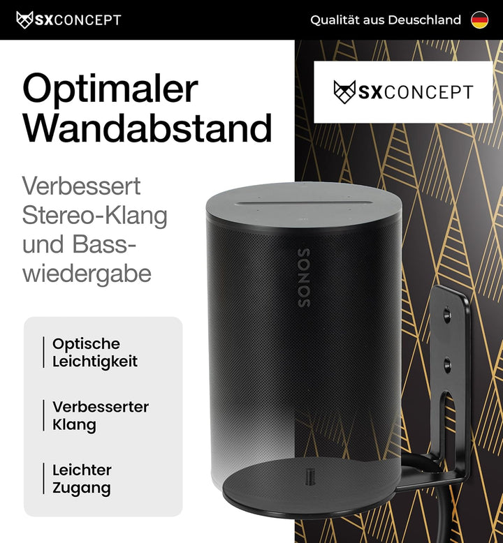 SX-Concept® - Era 100 Wandhalterung | Sonos Wandhalterung für Sonos Era 100 | Gerade-Variante | plat