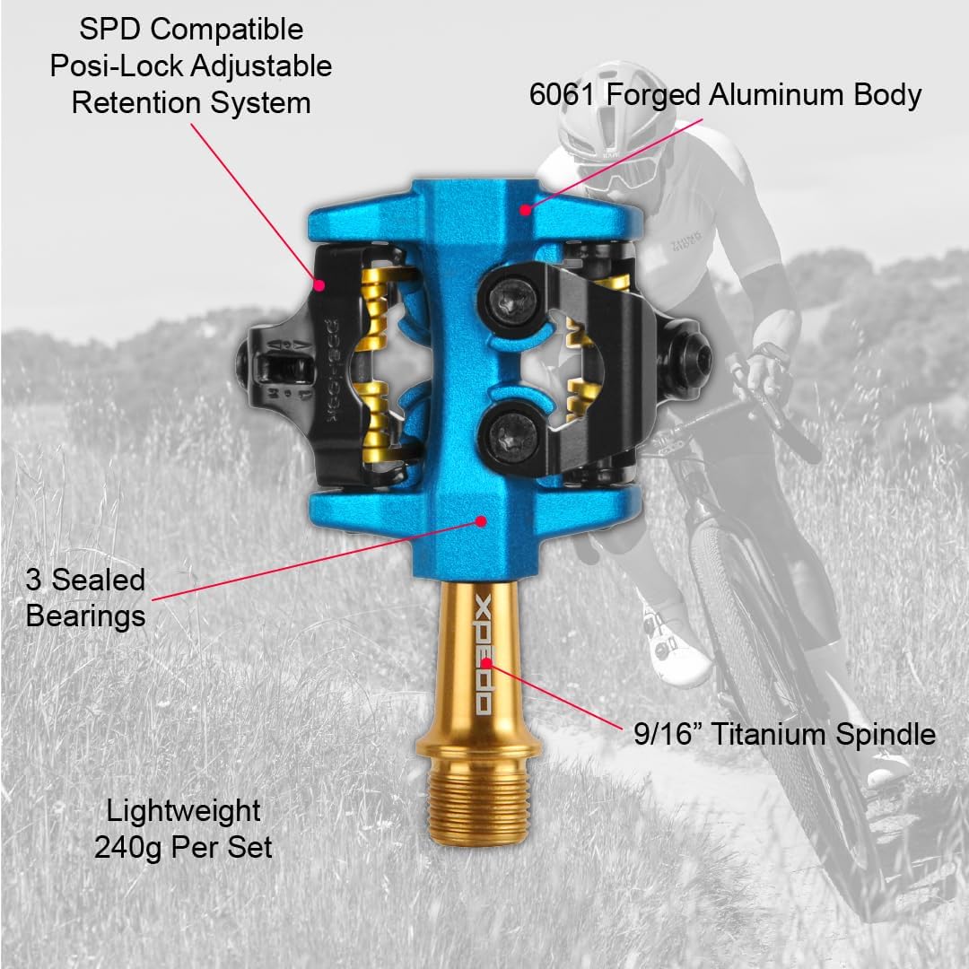 Xpedo CXR Clipless Pro // Cyclocross-Pedal Blau, Blau