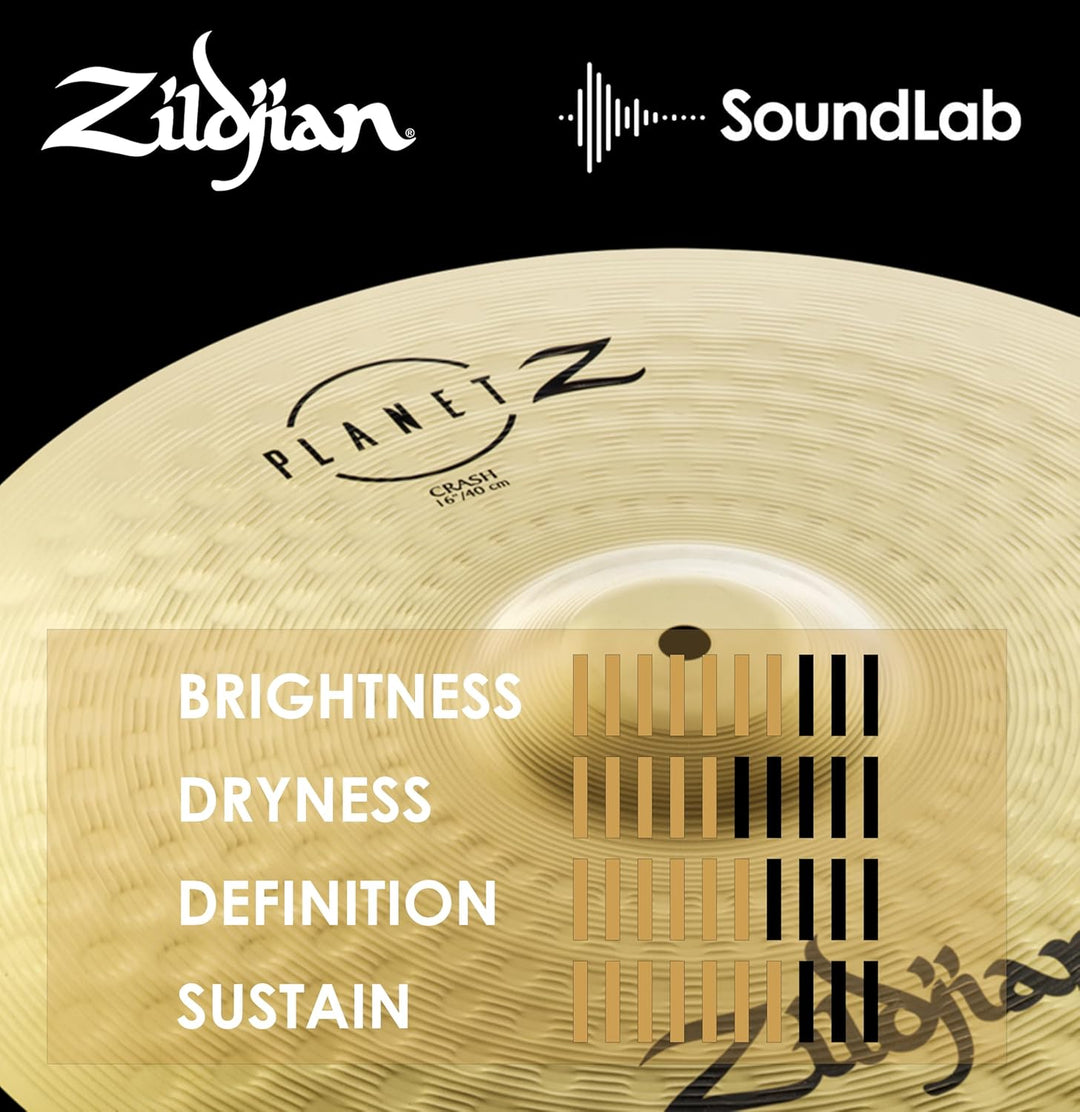 Zildjian ZP16C Planet Z Series - Crash Cymbal - 16" 2020 16'' Crash Planet Z - Neues Modell, 16'' Cr
