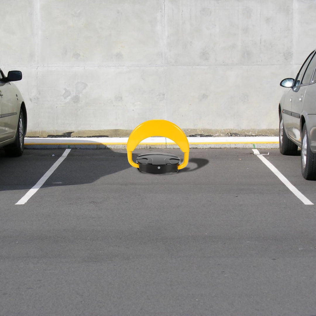 1X Parkplatzsperre mit Fernbedienung, Schlüssel, Elektronische Parkplatzsperren, Antikollision 180°,