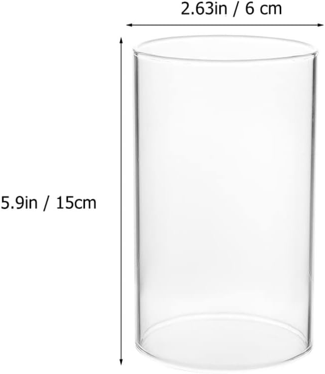 BESPORTBLE 8 Stücke Windlicht Glaszylinder Teelichtgläser Windlichtgläser Ersatz Zylinder Ohne Boden