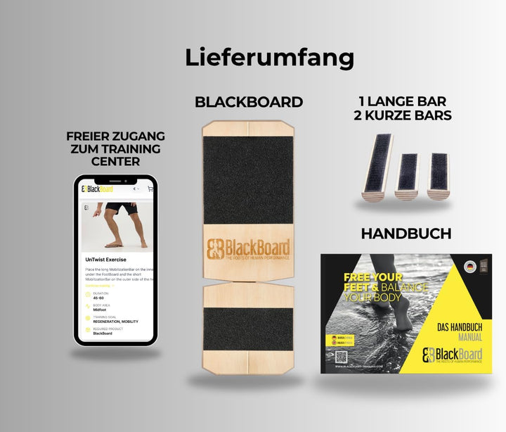 BlackBoard® Fusstrainer I Effektive Fusskräftigung und Fussstabilisierung | Beinachsentraining zur P
