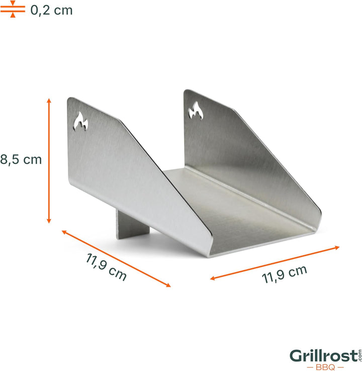 Edelstahl Pelletrutsche | Pellettrichter - magnetisch - das Upgrade für Traeger Pellet-Grills
