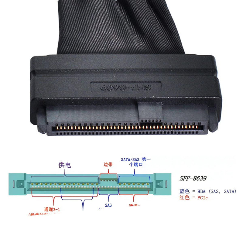 chenyang M.2 NVME PCIe SSD auf U.2 SFF-8639 2,5 Zoll Festplattengehäuse Konverteradapter SFF-8639 M.