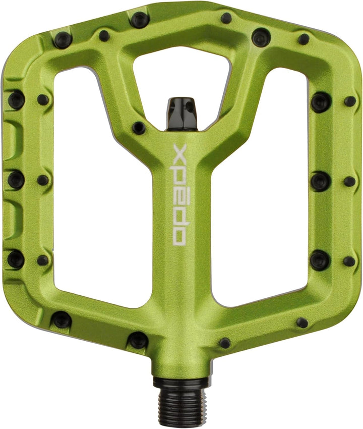Xpedo Unisex – Erwachsene Trident Pedal, Limegreen, 9/16