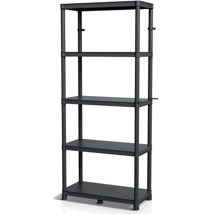 Kistenberg Werkstattregal 74 x 36 x 172,5 cm bis 220kg belastbar, 5 Ablageböden Steckregal Schwerlas