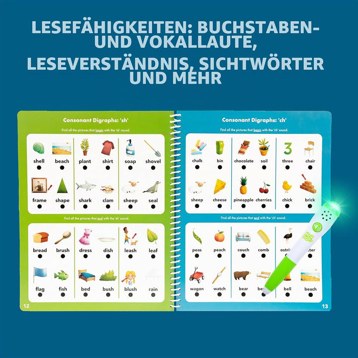 Learning Resources EI-2447 Hot Dots Wir wollen lesen Lernen, Grundschule, Aktivitätsbuch u. interakt