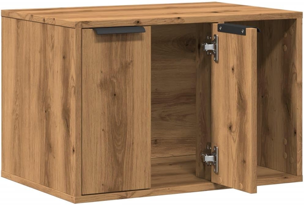 Katzenklo Artisan-Eiche 60x40x40 cm Holzwerkstoff Katzenklo-Schrank für Katzen, Wohnzimmer, Balkon