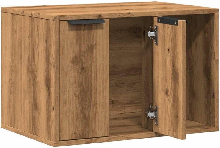Katzenklo Artisan-Eiche 60x40x40 cm Holzwerkstoff Katzenklo-Schrank für Katzen, Wohnzimmer, Balkon