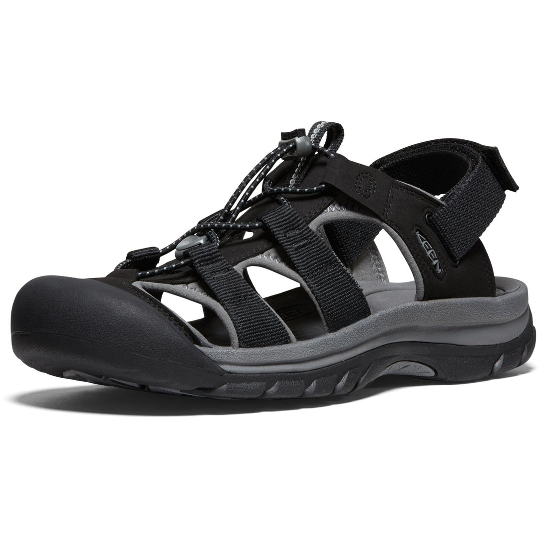 KEEN Clearwater CNX Herren Sandalen, Black Steel Grey