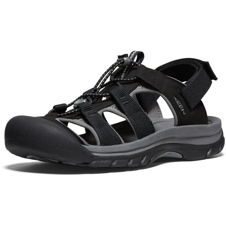 KEEN Clearwater CNX Herren Sandalen, Black Steel Grey