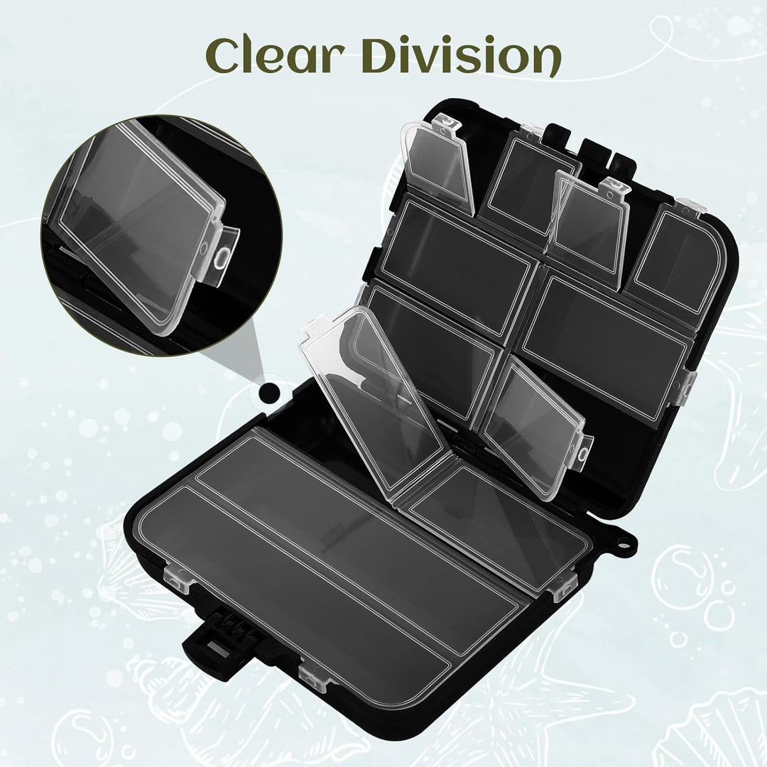 2 Stück Köderbox Angeln, Angelbox, Tackle Box Angeln, Angel Zubehör, Tackle Box für Angler Zubehör,