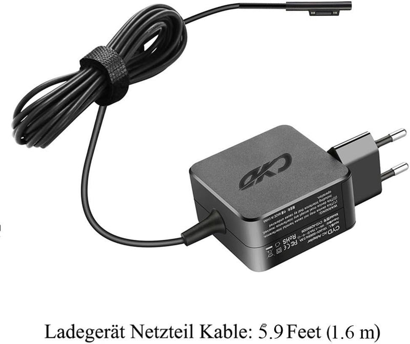 CYD 12V 2.58A 36W Notebook Netzteil-Ladegerät für Microsoft-Ladekabel-Laptop Surface Pro 3/Pro 4/Pro