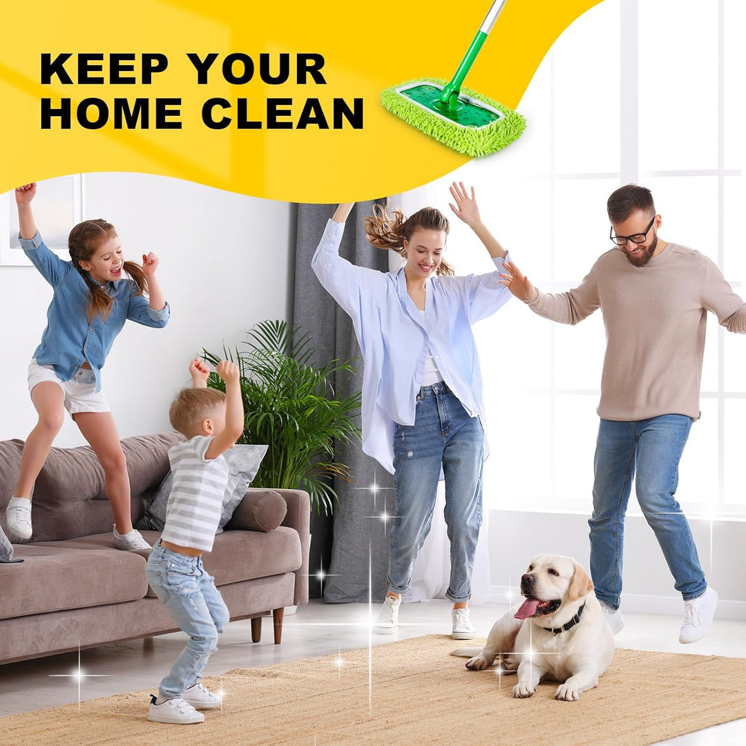 KEEPOW Mikrofaser-Tücher für Swiffer Bodenwischer – ideal für Swiffer Feuchte Bodentücher, Chenille-