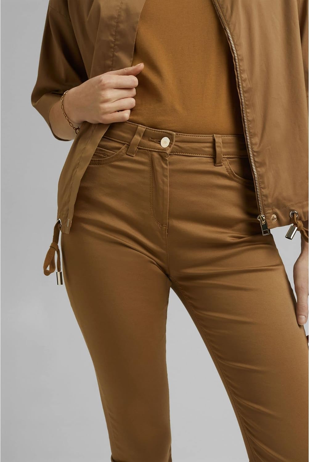 Esprit Collection Capri-Hose mit Superstretch 34W / 24L 255/Bark, 34W / 24L 255/Bark