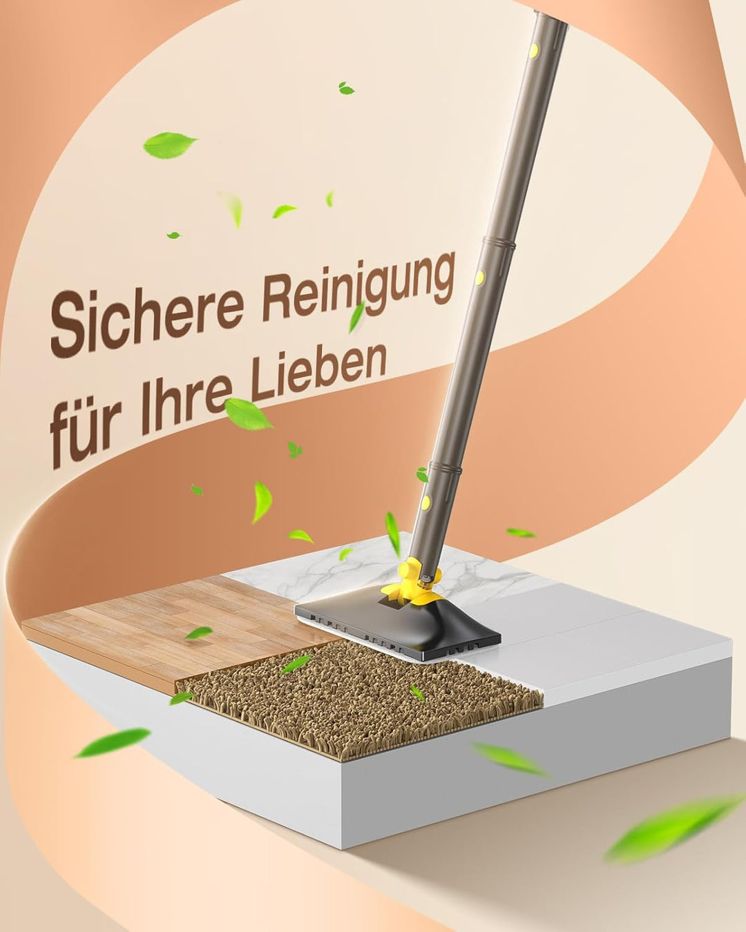 10-in-1 Dampfreiniger mit abnehmbarem Handgerät, 350ml Tank, 10s Aufheizzeit, 248°F (120°C) Dampf, 2