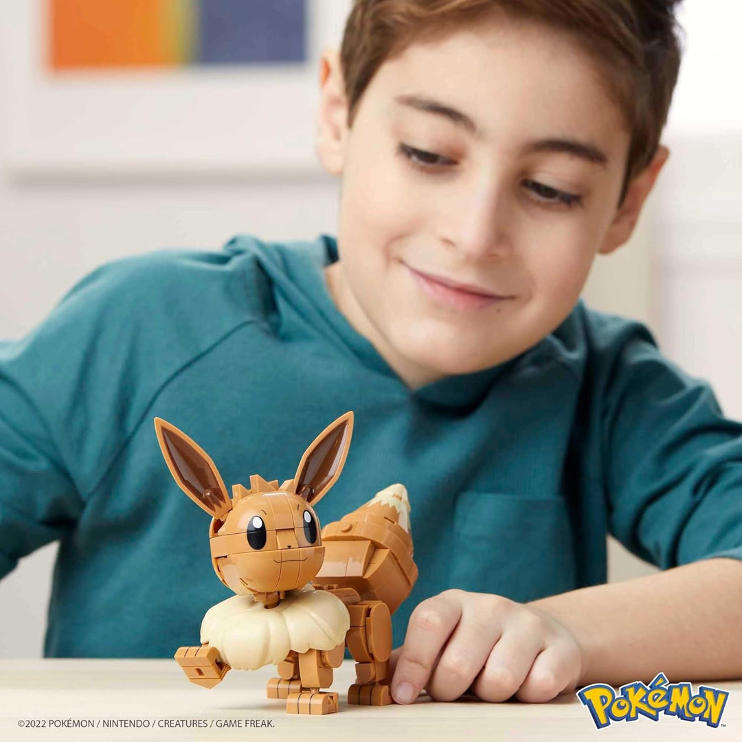 MEGA Pokémon Bauspielzeug-Set, 1 bewegliche Figur und Zubehör, 10,2 cm hoch, für Kinder