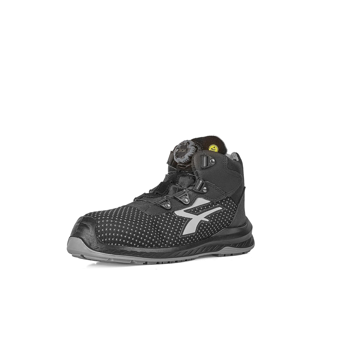 U-Power RI10414 Linea Red Industry Modell Panama Sicherheitsschuhe, S3 SRC CI ESD, Schwarz, 41 Gröss