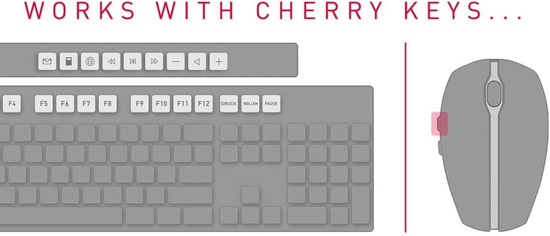 Cherry JK-1600EU-2 USB Tastatur (Englisches Tastatur-Layout) Schwarz US-Internationales Layout - QWE