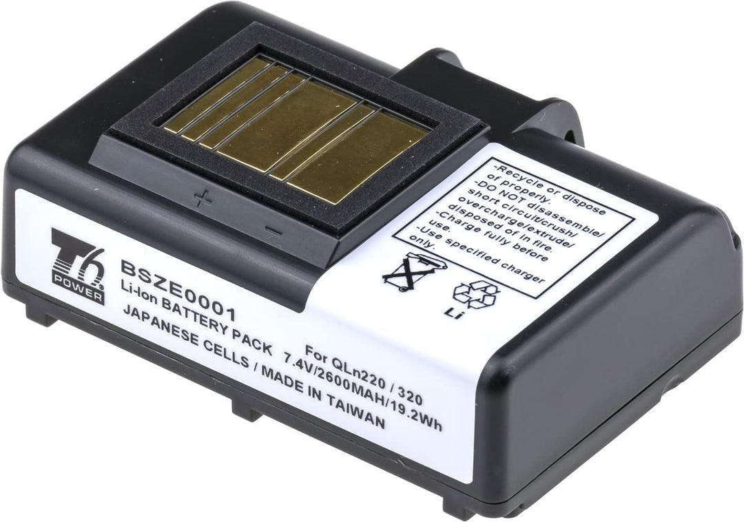 Akku für Zebra Barcode-Scanner, Teilenummer P1051378, Li-Ion, 7,4 V, 2600 mAh (19,2 Wh) schwarz