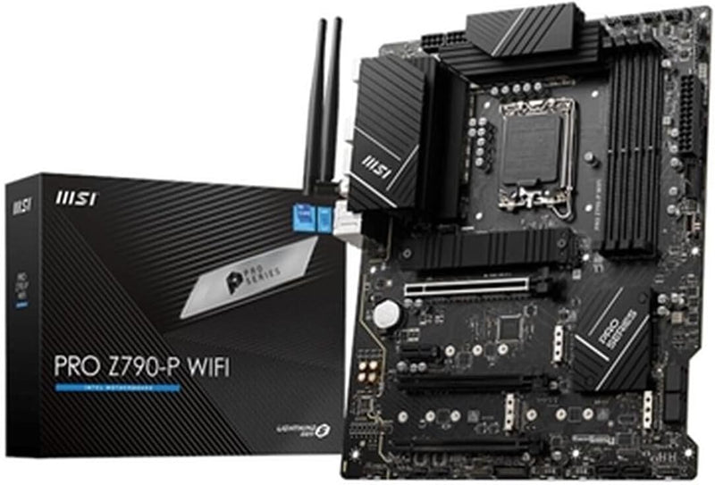 MSI PRO Z790-P WiFi Motherboard, ATX - Unterstützt Intel 12th & 13th Gen Core Prozessoren, LGA 1700-