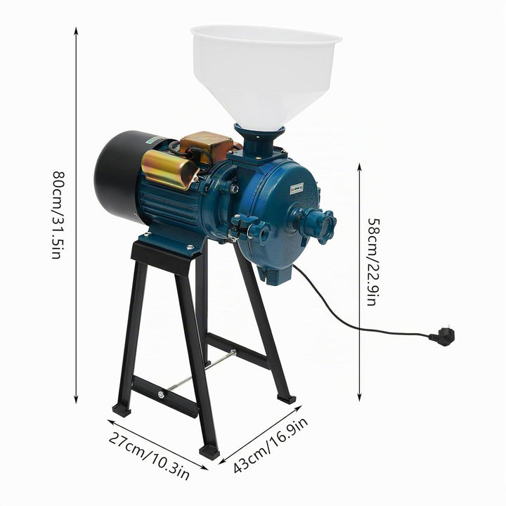 2200W Elektrisch Getreidemühle Kornmühle Schrotmühle für Getreide Elektrischemühle Getreidemühle Mas