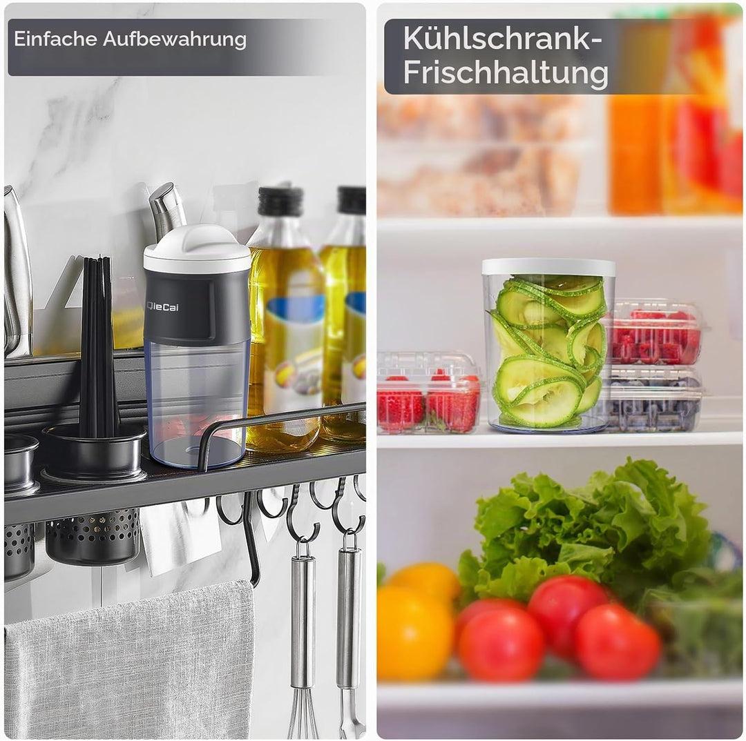 Spiralschneider Gemüse mit Behälter- 4 in 1 zucchini spiralschneider Gemüseschneider Spaghetti Gemüs
