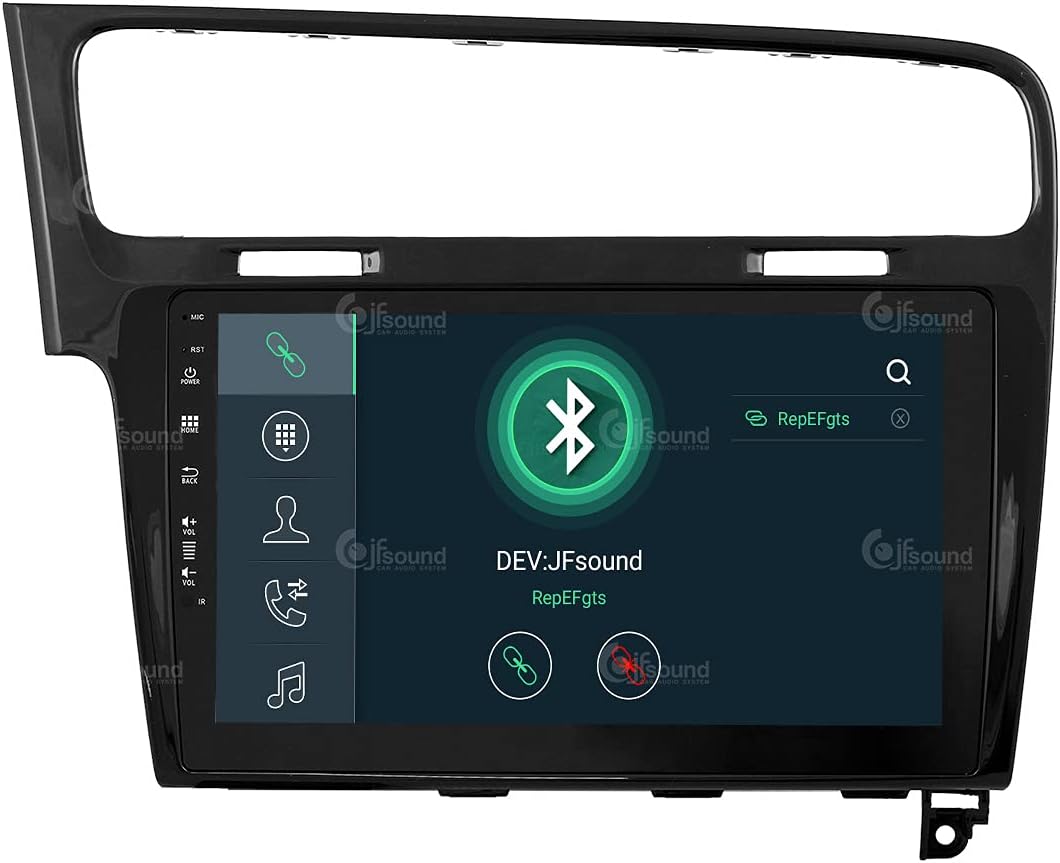 Personalisiertes Autoradio für Volkswagen Golf 7 schwarz Android GPS Bluetooth WiFi USB DAB+ Touchsc