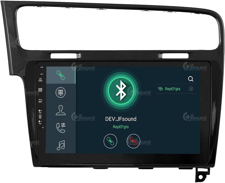 Personalisiertes Autoradio für Volkswagen Golf 7 schwarz Android GPS Bluetooth WiFi USB DAB+ Touchsc