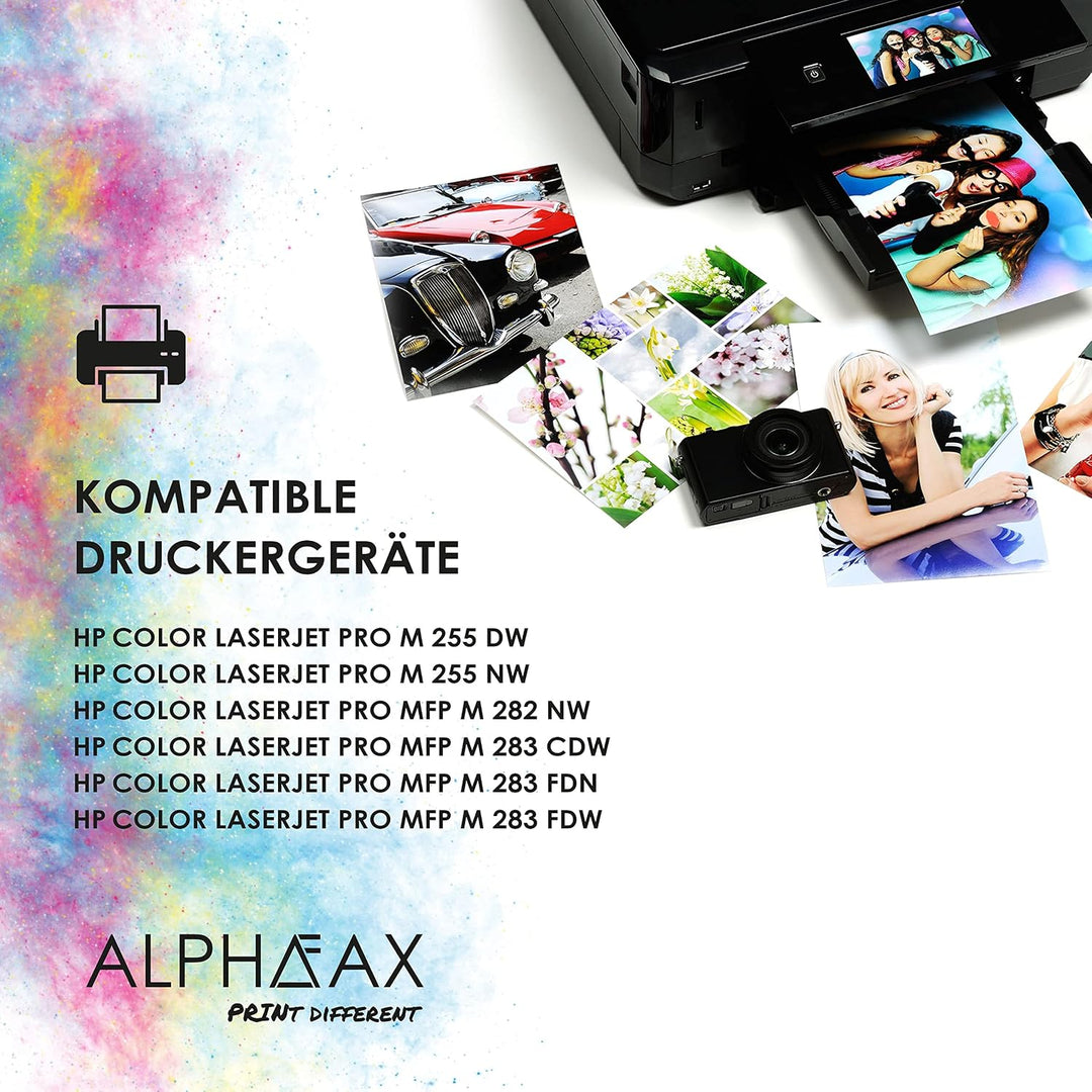 5 Toner kompatibel mit HP W2210X W2211X W2212X W2213X 207X für Color Laserjet Pro M255dw M255nw MFP