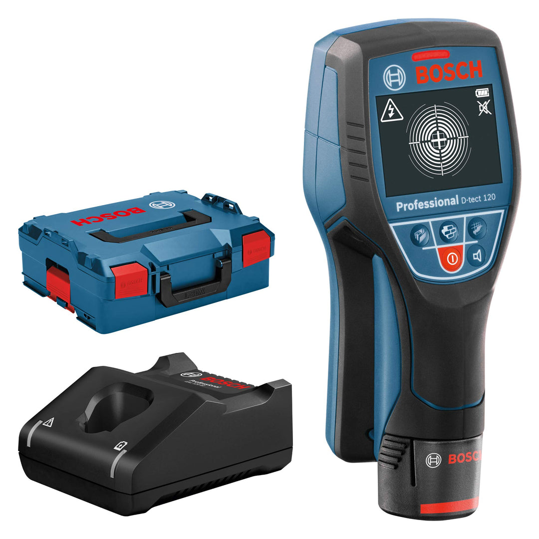Bosch Professional System Ortungsgerät D-tect (1 Akku 12V, max. Ortungstiefe Kunststoffrohre/Holzunt