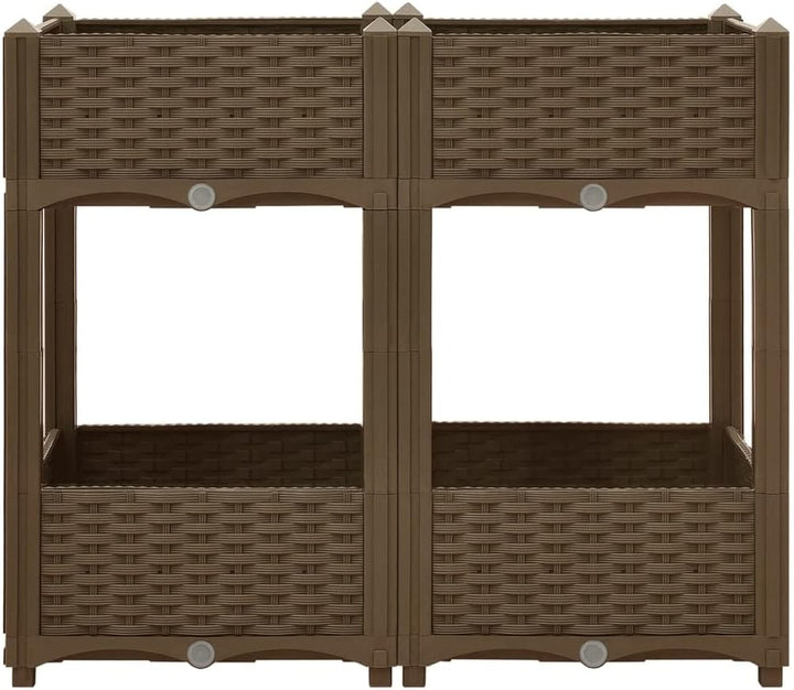 vidaXL Hochbeet Pflanzkasten Pflanzbeet Gemüsebeet Blumenbeet Blumenkasten Frühbeet Gartenbeet Blume