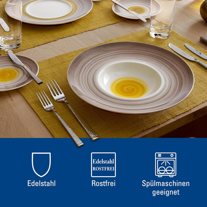 Villeroy & Boch Blacksmith Tafelbesteck für bis zu 6 Personen, 24-teilig, Edelstahl