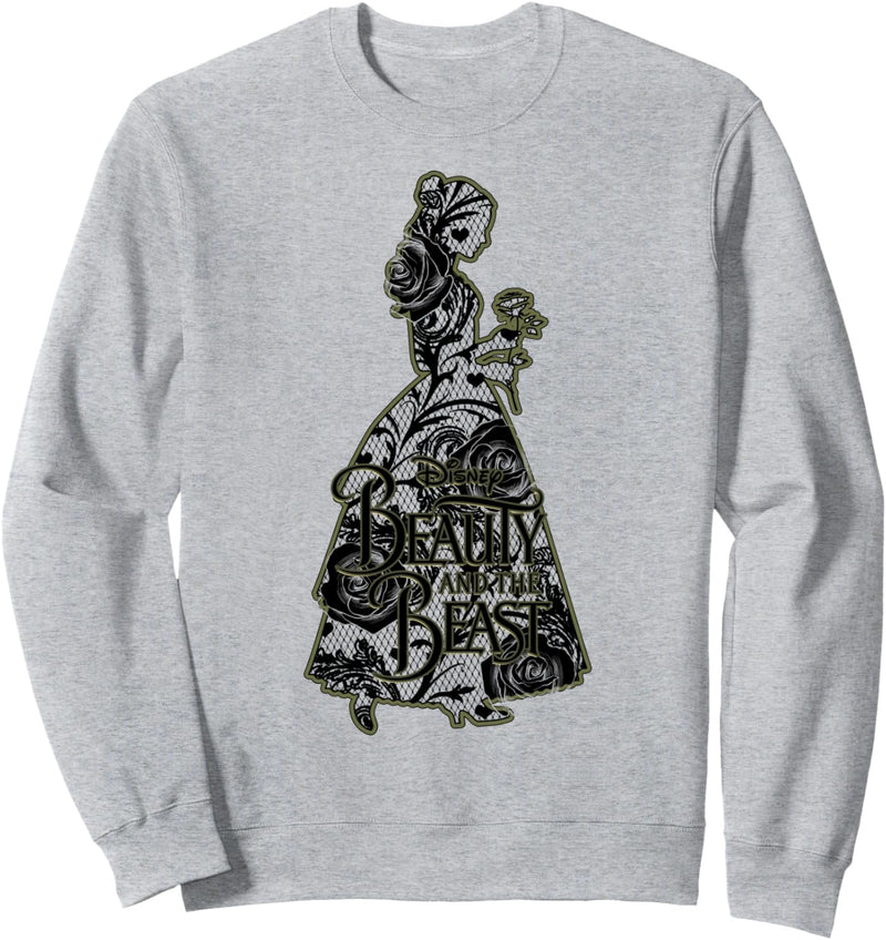 Disney Beauty And The Beast Lace Bell Profile Silhouette Sweatshirt