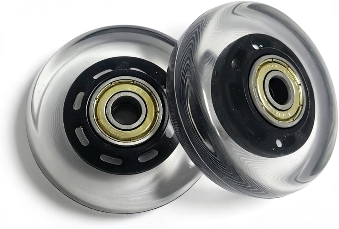LOTOWELZON 2 x Ersatzräder für Gepäckkoffer, 50/64/70/75/84/90 mm Gummi-Inline-Rollschuhe mit 8 mm A