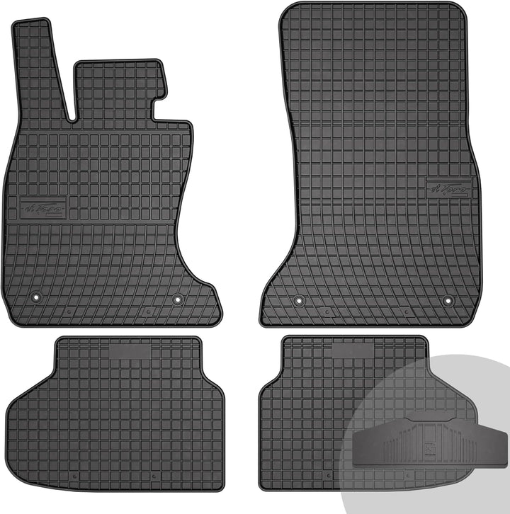 FROGUM EL Toro Gummimatten Ganzjähriges-Set von Autofussmatte Auto Fussmatten für BMW 7er F01 2008-2