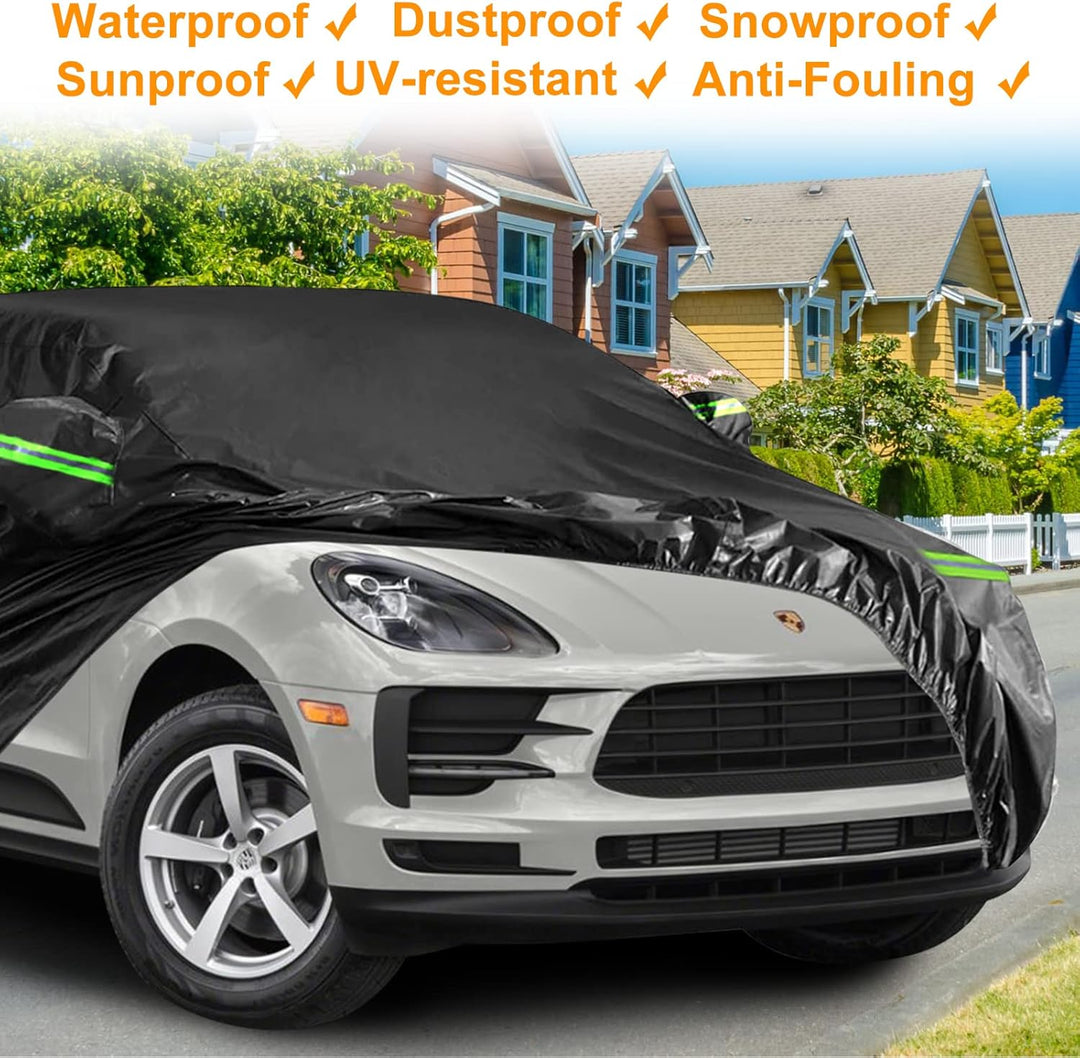 wasserdichte Autoabdeckung Kompatibel mit Porsche Macan (Base), Macan S, Macan Turbo, Macan GTS 2014