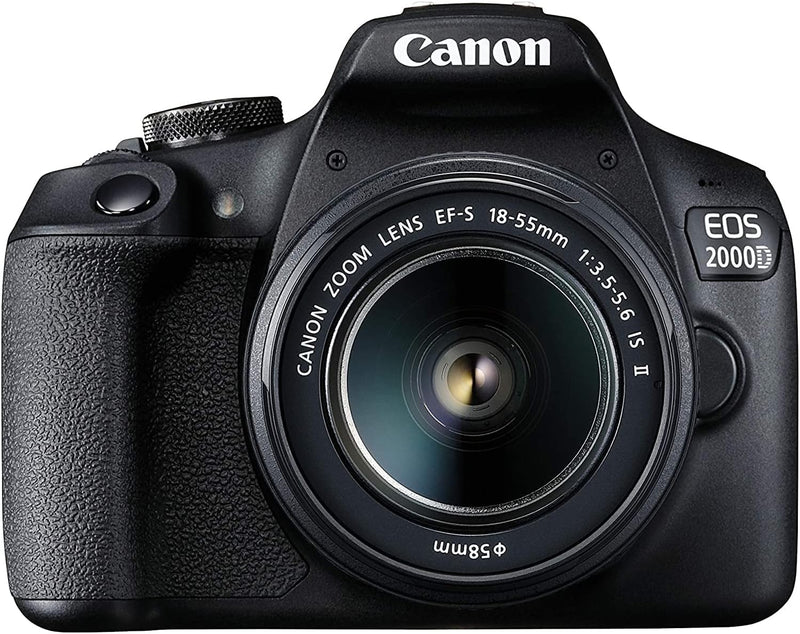 Canon EOS 2000D Spiegelreflexkamera Battery Kit (24,1 MP, DIGIC 4+, 7,5 cm (3,0 Zoll) LCD, Display,