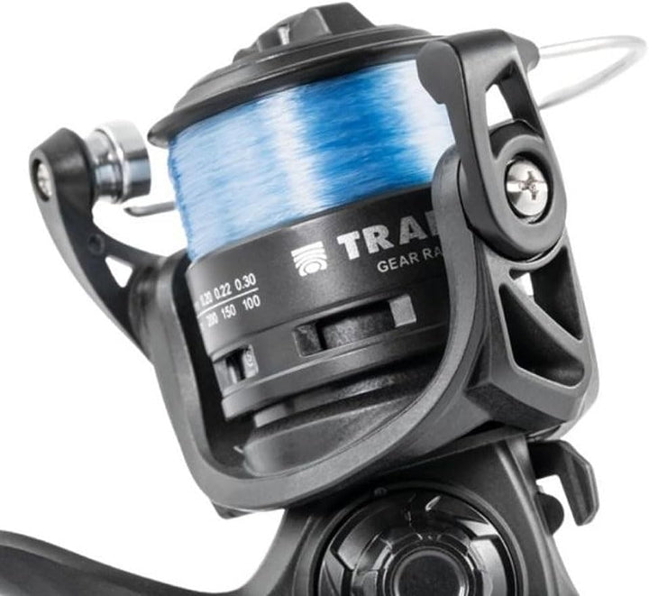 Trabucco Hydrus XF 2000 Angelrolle – Frontbremse, inklusive Faden, Long Cast Spule – für leichtes Sp